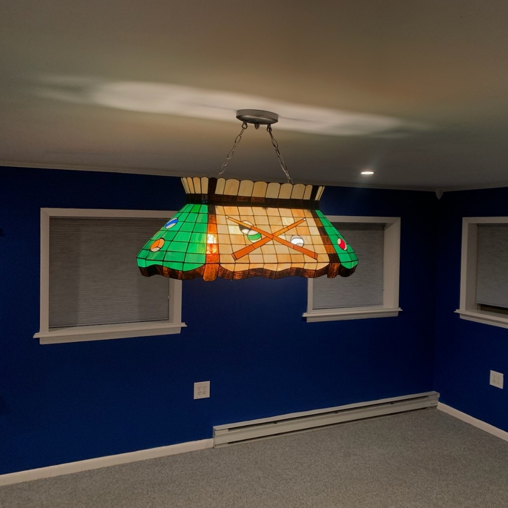 Tiffany Billiard Chandelier